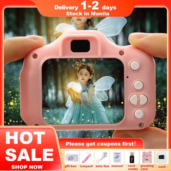 Kids Camera for Boys and Girls,Toddler Camera Christmas Birthday Toy Gifts for Kids Age 3-10 with 32GB SD Card, Video Recorder Vintage Small Camera for Teens Beginner Kids Present (Purple