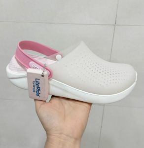 Giày dép crocs(Chính hãng)SỤC NHỰA CROSS LITERIDE ĐỔI MÀU DÀNH CHO NỮ MÀU HỒNG NHẠT