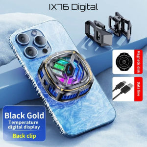 INOVAGEN Magnetic Phone Radiator Wireless ChargingPUBG Gaming CoolerFixed Back Clip Digital DisplayHeat Dissipation10W QC/PD Fast Charging