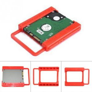 ADAPTER SSD HARDISK & HDD CADDY PLASTIK MERAH 2.5 - 3.5 INCH