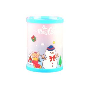 LEIFNYDI ดีไอวาย พลาสติกทำจากพลาสติก สำหรับปีใหม่ สาวๆ สำหรับนักเรียน เดสก์ท็อป ตกแต่งเดสก์ท็อป กล่องใส่ดินสอ ของขวัญสำหรับเด็ก ที่ใส่ปากกาคริสต์มาส กล่องเครื่องสำอางขนาดเล็ก ที่จัดระเบียบเครื่องเขียน ที่วางแปรงแต่งหน้า