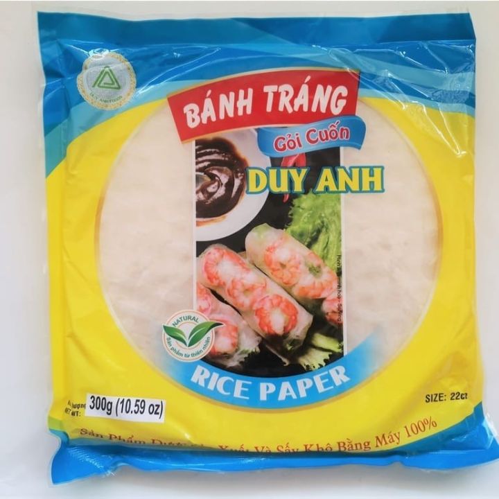 Duy Anh Banh Trang - Vietnamese Rice Paper 22cm - 越南米紙春捲皮 - 300g | Lazada