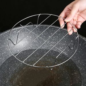 1PCS Multipurpose Stainless Steel Foldable Steamed Egg Holder Convenient Hangable Kitchen Cooking Fish Dish Steamer Tray Rack