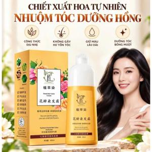 Kem Nhuộm Tóc Màu Đen 400ml Petal Hair Color Cream | Kem Đổi Màu Tóc Dạng Kem Tiện Dùng Tại Nhà