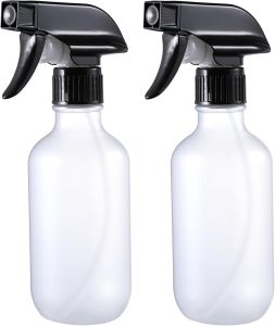 Spray Bottles 2 Pack 10 oz Refillable Plastic Squirt Bottle for Liquid Fine Mist Water Spray Bottle with Adjustable Stream Nozzle BPA-free Spray Bottle for Hair Plant Cleaning Pet Training