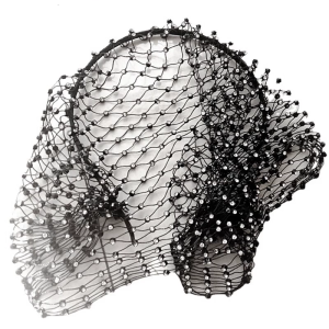 Thời trang Mạng Che Mặt headbands chống trơn trượt thiết kế kim cương giả Phụ kiện tóc thời trang Mũ sắt cho tiệc đám cưới prom