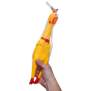 Mainan Ayam Karet Bunyi Shrilling Chicken Squeaky Chicken Dog Toy