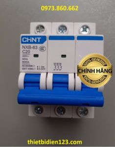 Át CHINT MCB 3P NXB-63 16A 20A 32A 40A 63A - APTOMAT Chống chập chống quá tải thông dụng