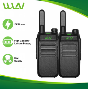 Wln KD-C30 2W UHF 400-470MHz 16 Channel Walkie Talkie Two Way Radio- SET OF 2
