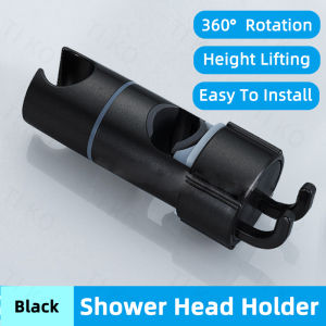 Bathroom Toilet Rack Punch Free Shower Shampoo Tray No Drill Chrome Showerhead Holder Bathroom Accessories