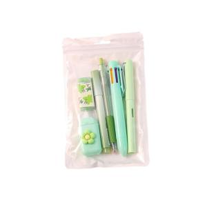 School Stationeries Set with Retractable Gel Pen Multicolor Ballpoint Pen Highlighter White out Correction Tape Eraser
