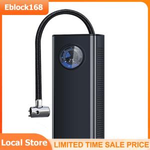 Portable Air Compressor with Pressures Gauge Portable Air Pump for Car Motorcycle Balls and Bicycle