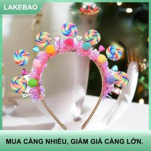 【LAKEBAO】 Băng đô kẹo mút hoạt hình mới băng đô kẹo ngọt Phụ kiện tóc công chúa trái tim nữ tính