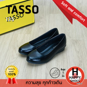[🥇ของแท้100%🔢ไซส์35-43👠ส้น1นิ้ว] TASSO รุ่น 135 รองเท้าคัทชูนักศึกษาหญิง รองเท้าหนังนุ่มส้น รองเท้าพิธีการ สวย พื้นนุ่ม เบาสบายเท้า