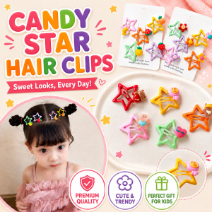 Klip Rambut Candy Star Pentagram Hair Clip BB Clip Cute Girl Hair Pin Hair Accessories Hairpin