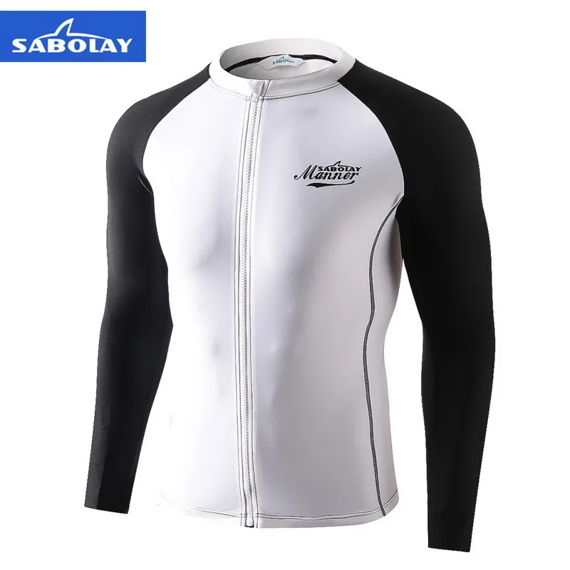 Men's Big & Tall Long Sleeve Rash Guard Swim Shirt - Goodfellow & Co™ Black 3XLT: UPF 50 Protection
