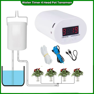 Digital water Thimmer Baterai 4 Cabag Timer Flower Watering 4 Head