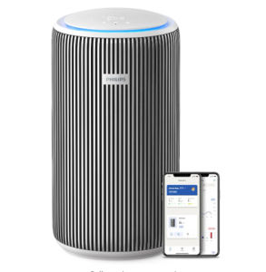 Philips Air Purifier 3200 Series HEPA NanoProtect + Active Carbon Filter CADR 520m³/h for 135m² Allergy sufferers Ultra-quiet Intelligent and Energy efficient