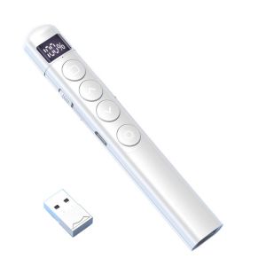 COOLCELLS USB Connection Page Turning Pen Sensitive Control LCD Display Presentation Clicker Multifunctional Comfortable Slide Pointer Projector Use