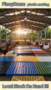 Heavy Duty Plastic Matting for Chicken Pig Anti Slip Poultry Flooring Easy Clean Farm Mat
