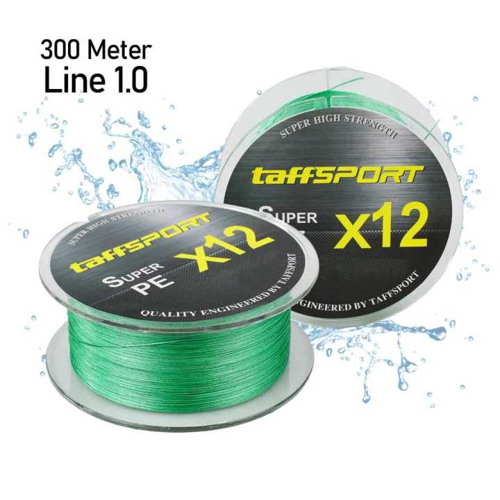 Senar Pancing Super PE Braided X12 300 Meter Senar Benang Tali Pancing ...