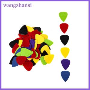 wangzhansi 10ชิ้นอลิซปิ๊กกีตาร์ไนลอนสีดำกันลื่นสำหรับอุปกรณ์กีตาร์อูคูเลเล่ไฟฟ้าอะคูสติก