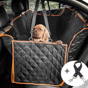 PETPARADIS with Visual Mesh Window Pet Dog Car Seat Cover Waterproof Side Zipper Travel Pet Car Hammock Pet Supplies Wear-Resistant Backseat Transportation Protectors Mat for Cats and Dogs