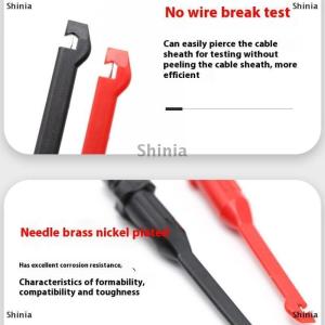 [COD] Shinia หัววัดเจาะฉนวนแบบคลิปทดสอบความปลอดภัยสำหรับเครื่องมือตรวจสอบวงจรรถยนต์เครื่องมือวินิจฉัยสายเคเบิลคลิปทดสอบ