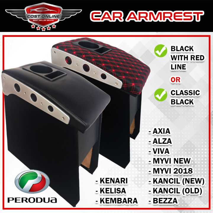 OEM Armrest Console Box With Drink Holder For Perodua Axia / Alza