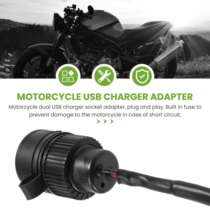 Motorcycle Dual USB Charger Plug Socket Adapter for MT09 2017-2021 MT ...