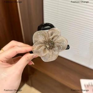 [COD] Fashion Change Elegant Rhinestone Sun Flowers Hair Clip Fashion Ponytail Hair Claw For Women Girls Sweet Fashion Hair Accessories Gifts