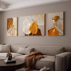 Large Living Room 3 Pcs Set Decoration Mural with Frame Wall Decor Painting Home Art Ornament Scale