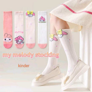 5 Pairs of Girls Knee-High Socks Cute Cartoon Cotton Breathable Socks (2-7 Years Old) -ky