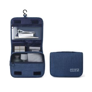 DOWNA Multifunctional Water-resistant with Hook Waterproof Travel Toiletry Bag Makeup Case Cosmetic Organizer Bag Hanging Makeup Bag