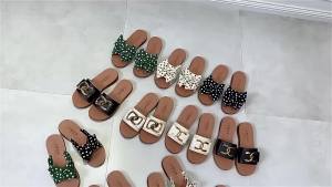 WomenS 2026 Summer New Style Flat Sandals With Bowknot And Soft Sole Casual Beach Slippers