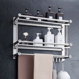 Rak Handuk Kamar Mandi Terbaru Rak Dinding Serbaguna Rak Handuk Stainless Gantung