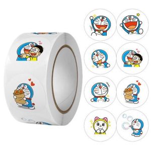 Cuộn 500 sticker khen thưởng hoạt hình ngộ nghĩnh tem dán sticker thank you gói hàng thiết kế đơn giản tiện dụng