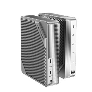 Acasis  กล่องใส่ SSD M.2 4 ช่อง Thunderbolt 5/4/3 & USB4.0 40Gbps | สูงสุด 32TB (4x8TB) โหมด RAID 4 โหมด ระบบระบายความร้อนเทอร์โบ และตัวเครื่องโลหะทั้งหมดสำหรับเวิร์กโฟลว์วิดีโอ/ข้อมูล 8K EC-3901