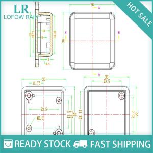 LF Wholesale✨Flash Sale ✨ 36x36x15mm High Quality Small Plastic Electronics Enclosure For PCB Design Electrical Plastic Case DIY Wall Mounted Junction Box
