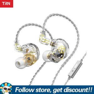 TRN ST2 Earphone 1BA+1DD In Ear Earbuds High Flux Dynamic Driver Headphone HiFi Bass Music IEM Earphones Noise Canceling Sports Running Gaming Wired Headsets 2PIN Detachable DJ Monitors For Smartphones MP3 MP4 Players Tablet Laptops Computers