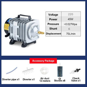 CHUANGCHAO 18-46W High-Performance Aquarium AirPump with Accessory Kit Magnetic AirCompressor for Fish Tanks