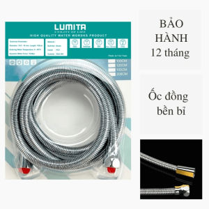 Vòi xịt vệ sinh tăng áp cao cấp Lumita - chịu áp suất cao xịt hiệu quả bồn cầu toilet - nhà tắm