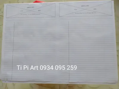 Giấy thi A3 phách ngang (nhận in theo yêu cầu)
