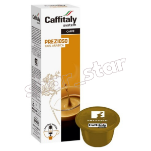 Caffitaly Ecafe Prezioso Capsule Coffee – 100% Original Italian Espresso Nutty & Full-Bodied Compatible with Caffitaly Machines Freshly Sealed Capsules