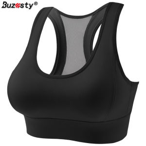 Buzesty thể dục thể thao áo ngực phụ nữ Độn Nâng Wirefree khóa có thể điều chỉnh lưới thể thao chạy tập luyện môn thể thao chạy bộ đồ lót áo ngực tập Yoga cỡ lỡn