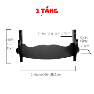 GIÁ gỗ Treo tường [Gác Ống Sáo Đồ trang trí...] giá đỡ đồ trang trí 1-2-348  tầng[sẵn ốc gắn ]