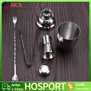【HCS】 4pcs Lightweight Stainless Steel Cocktail Mixer Set Shaker Set Bar Accessories