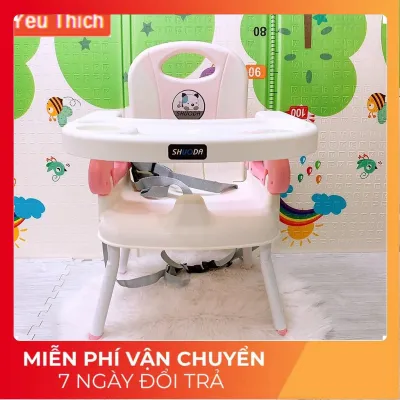 [FREESHIP] GHẾ ĂN DẶM GẤP GỌN SHOUDA CHO BÉ KÈM CHÂN SẮT BH 6 tháng