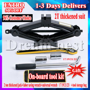 1.5T-3T Auto Labor Saving Jack Small Car Tire Jack SUV Car Tool Set Scissor Jack And Tire Wrench Set