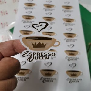 Personalized sticker labels PRINT AND CUT 3 SHEETS MINIMUM ORDER